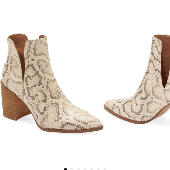 Steve madden kaylah bootie snakeskin Clearance